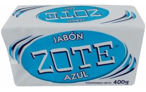 Jabón De Lavandería En Barra Zote Azul 400g