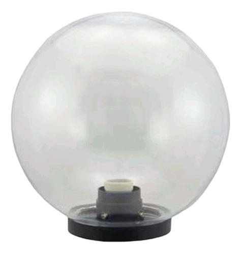 Farol Globo Con Base Antivandalico Exterior 20cm Claro