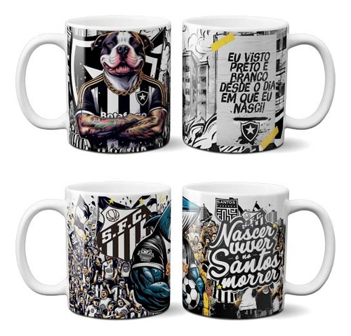 Artes Canecas Brasileirão Times Futebol Sublimação Mockups