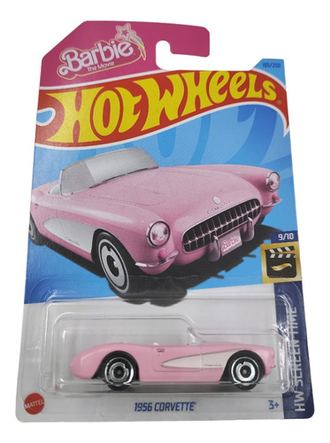 Hot Wheels 1956 Corvette 183/250 Barbie Hw Screen Time 9/10