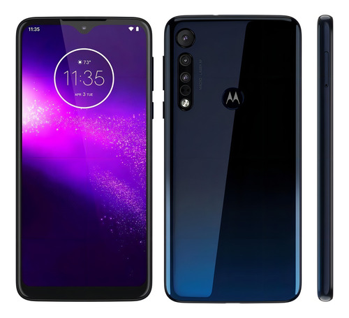 Motorola One Macro Dual SIM 64 GB space blue 4 GB RAM - Excelente (Recondicionado)