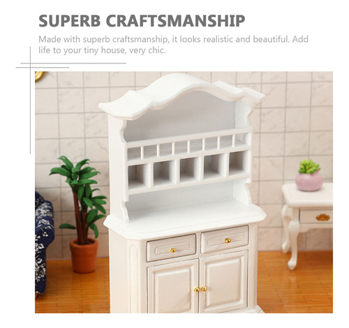 Práctico Mini Simulador De Gabinete De Madera En Miniatura D
