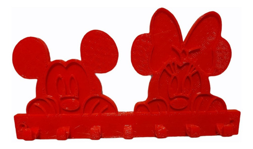 Porta Llaves Llavero Cuelga Objetos Mickey Y Minnie Mouse