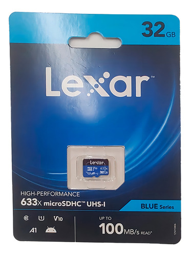 Tarjeta De Memoria Lexar 32 Gb Micro 633x Sdxc Uhs-i 100mb/s