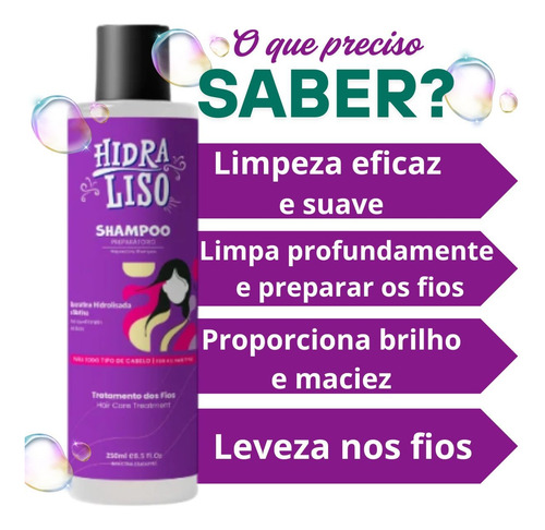 Hidraliso Hidratação Profunda + Shampoo E Tonico Pra Crescer