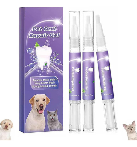 3 Piezas De Gel De Reparación Oral Para Mascotas, Gel De L.