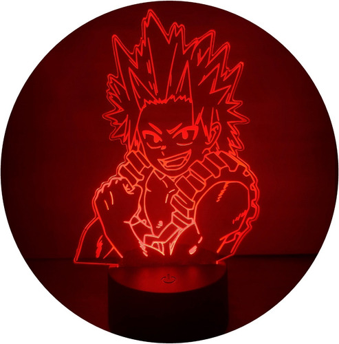 Kirishima Red Riot Lampara Led My Hero Academia Decoracion