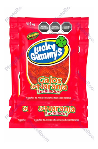 Gomitas Lucky Gummys Gajos De Naranja Enchilados 7 Kg