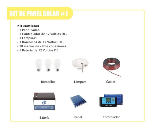 Imagen 3 de 5 de Kit Solar Para Casas Apto, Fincas , Etc (solo Luces)
