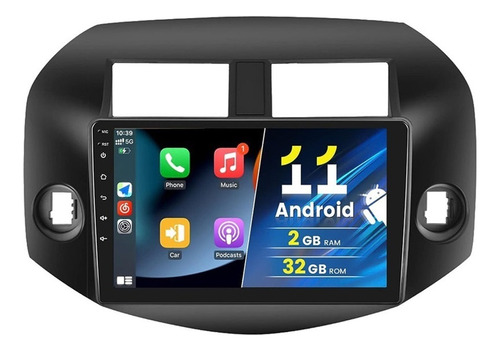 Para Toyota Rav4 2006-2012 Radio Android 11 Car Stereo Wifi