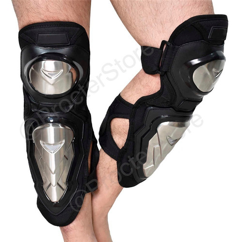 Imagen 2 de 5 de Rodilleras Canilleras Metalizada Con Coderas Kit Proteccion