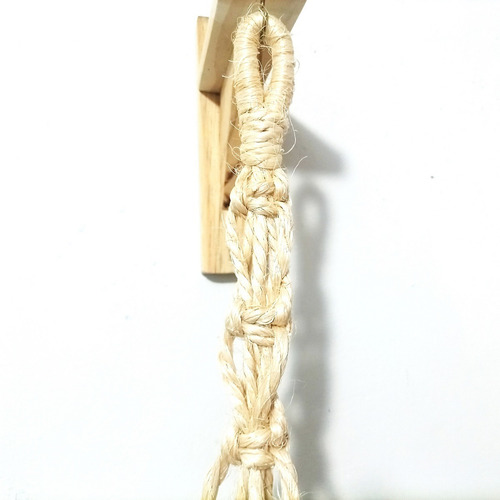 Suporte Macrame Sisal Vasos Pesado Grande Plantas Samambaia