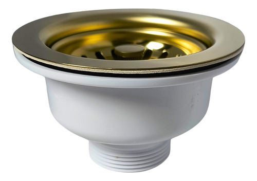 Torneira C/ Bico Extensor Dourado Ouro C/ Ralo De Pia Ouro