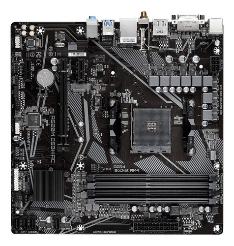 Tarjeta Madre Gigabyte Microatx A520m Ds3h Ac Am4 128gb Ddr4