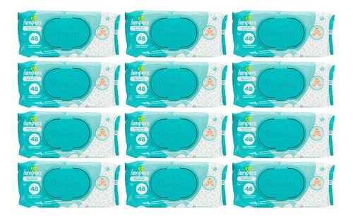 Pampers Kit X12 Toallitas Húmedas Sin Perfume Suaves Bebes 