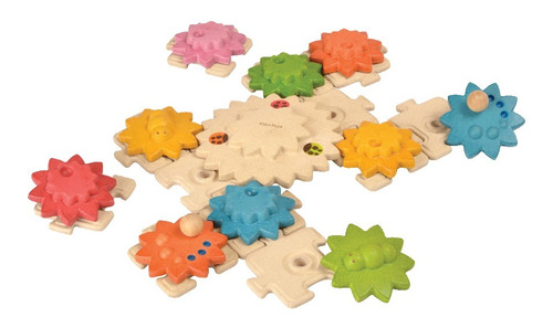 Gears & Puzzle - Deluxe  - Plantoys - Juguetes De Madera