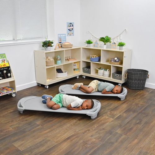 Cuna Para Siesta Infantil Spaceline Color Gris Tamaño Estánd Color