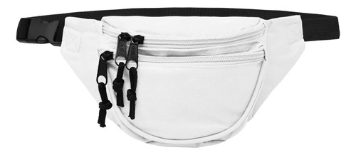 Riñonera Dalix Unisex Deportivo C/3 Bolsillos - Blanco