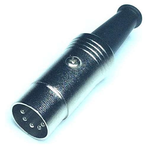 Conector Midi Cess Metal Body 5-pin Din (4 Pack)