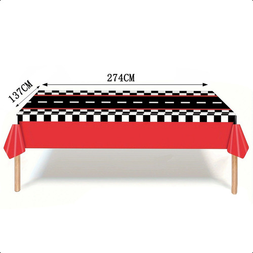 Mantel Desechable Manteles Para Fiestas Decoración Kit Rojo