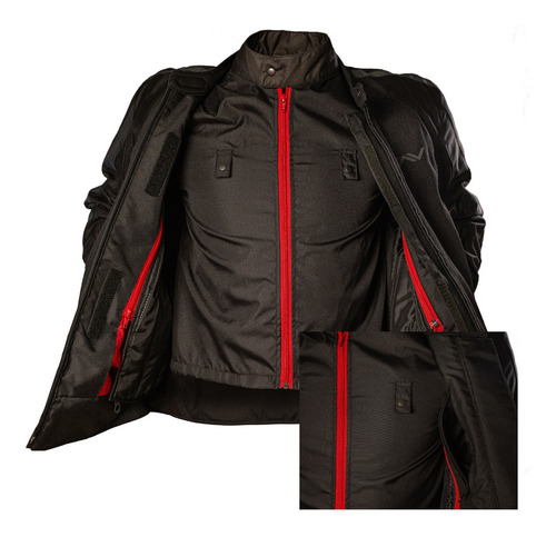 Imagen 4 de 10 de Campera Moto Stav All Seasons Protection Abrassion Control