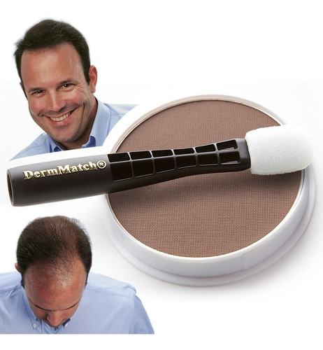 Dermmatch Cafe Medio Cubre Calvicie Cabello A Prueba De Agua