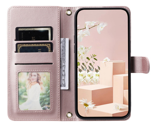 Funda Protectora De Piel Abatible Para Xiaomi 14t 5g/14t Pro 5g/poco M7 Pro 5g, Funda Protectora De Piel Con Correa De H