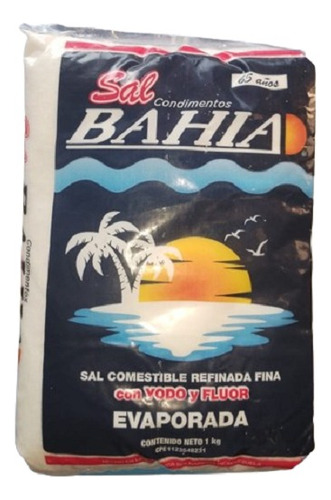 Bulto 25 Sal Bahia Evaporada 1kg 0325 Ml.