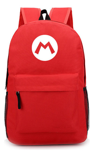 Mochila Estampada Mario Peripheral Mochila Roja Y Azul Mi S