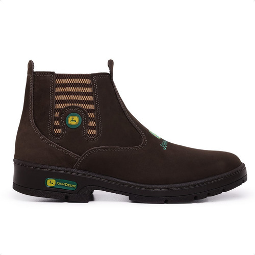 Bota Botina John Deere Couro Legitimo Super Confortavel