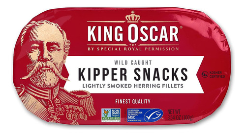 Kipper Snacks, Filetes De Arenque Ahumados, 3.54 Oz, Paqu