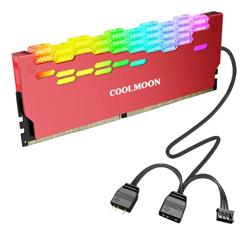 Coolmoon Ra-2 Ram Cooler Alta Eficiencia 5v Argbgrey