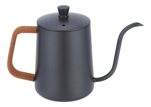B Cafeteira Com Cabo De Madeira Maciça Boca Estreita 600ml