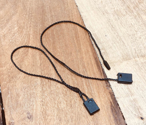 Tag Pin De Cordón Negro Para Etiquetas Para Ropa X 100u