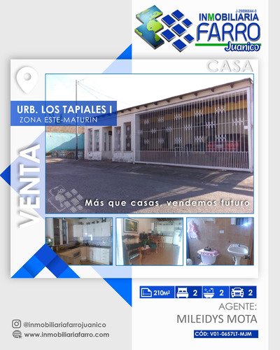 Imagen 1 de 9 de Se Vende Casa En Urb Los Tapiales I V01-0657lt-mjm