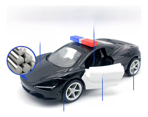 Auto De PolicĂa De Pvc Lamborghini A Escala