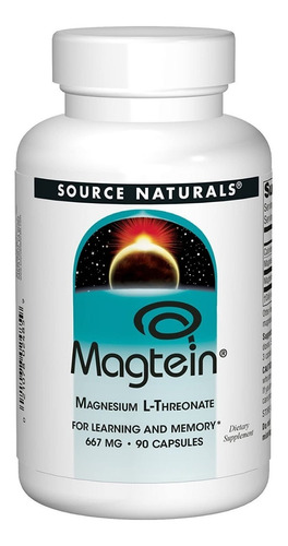 Magnesio 90cps Source Naturals - Unidad a $3329