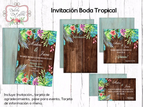 Tarjeta Invitacion Imprimible Editable Para Boda 11