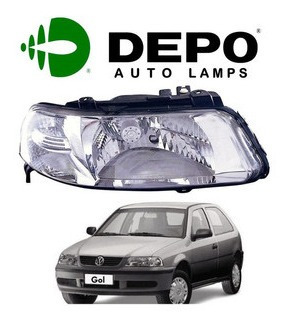 Faro Delantero Vw Gol 01-05 Der