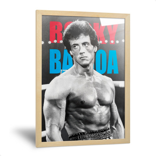 Cuadro Rocky Balboa Con Frase Laminas Posters Boxeo 35x50cm