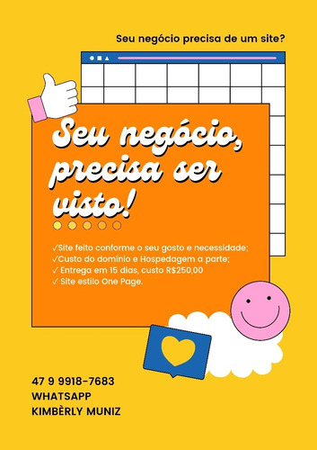 Imagem 1 de 1 de Site Estilo One Page