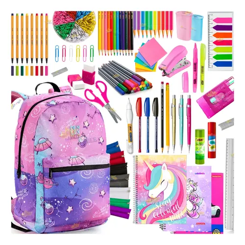 comprar Material Escolar Kit 37 Itens Completo Envio Imediato Falcu