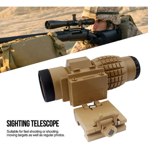 Telescópio De Observação 3x Magnifier Scope Com Fits Flip To