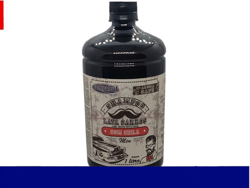 Imagem 2 de 3 de Shampoo Lava Carros C/ Cera Centralsul Men 1 Litro - Café