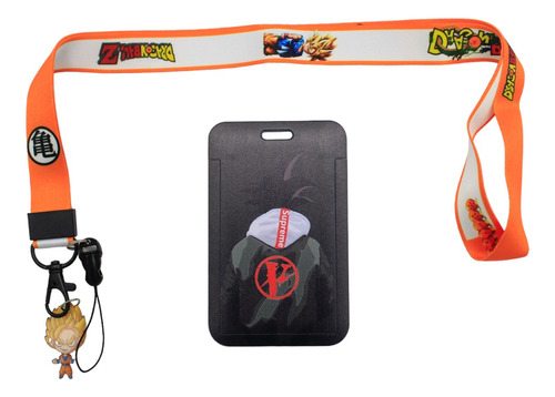 Gafete Dragon Ball - Goku - Supreme + Lanyard + Tarjetero