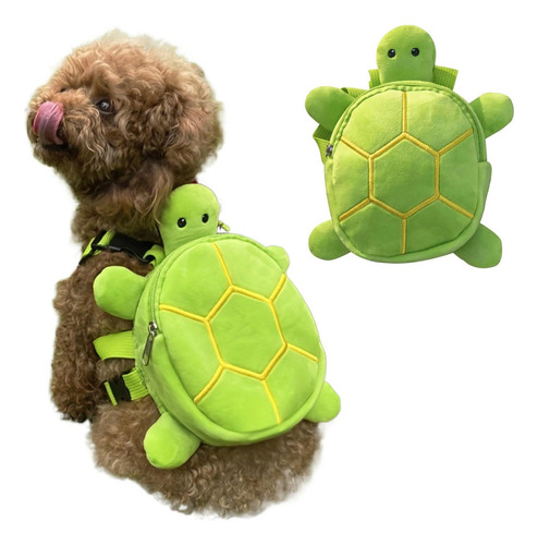 Mochila Para Perros Arnés Forma Tortuga Transpirable