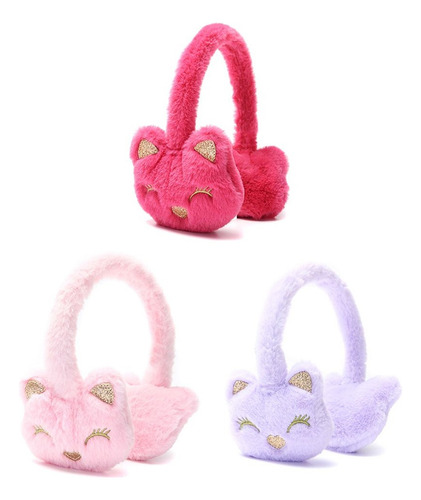 Orejeras Skora Abrigo Infantil Cara Gatito Think Happy 39642 Lila Cara Gatito