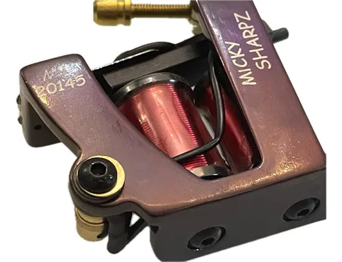 Micky Sharpz - Original Iron T Dial Tattoo Machine - Colour