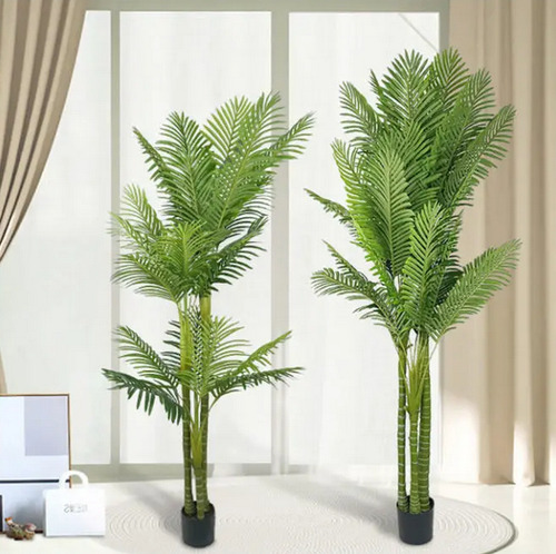 Arbol Artificial De Geranio 1.50m + Maceta De Regalo