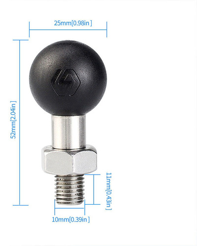 . M1 Peças Adaptador De Bola De Parafusos De Motocicleta